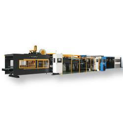 High speed flexo printer slotter die-cutter machine with floder gluer inline photo