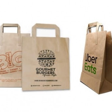 Carrier Bags with Flat Paper Handles photo